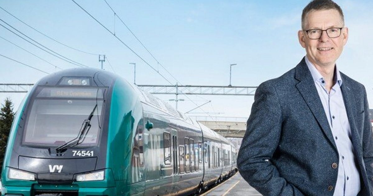 Jon Kristiansen med tog.