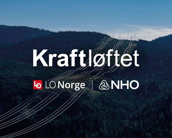 Hovedbildet for Kraftløftet med LO og NHO logo